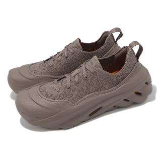 【Crocs】休閒鞋 Echo Surge 男鞋 女鞋 棕 針織 緩衝 情侶鞋(2100790LG)