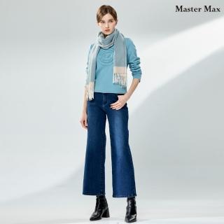 【Master Max】舒適棉質彈性直筒牛仔長褲(8423048)