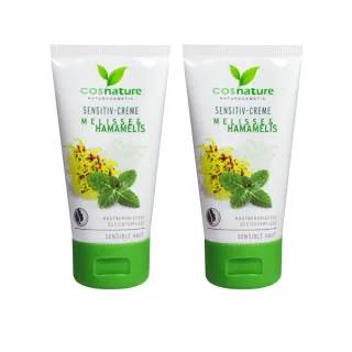 【德國植萃 cosnature】香蜂草金縷梅舒緩修復霜 2入 50mlX2(天然認證 舒緩 緊緻 控油 抗老 撫紋 敏弱肌)