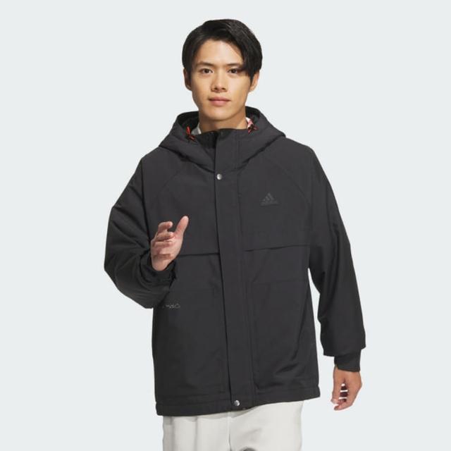 【adidas 愛迪達】外套 男款 運動連帽外套 防風 保暖 亞規 TH WARM JKT 黑 JI8680