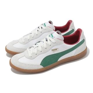 【PUMA】休閒鞋 Super Liga OG Retro 男鞋 女鞋 白 紅 綠 麂皮 復古 膠底 情侶鞋(356999-22)