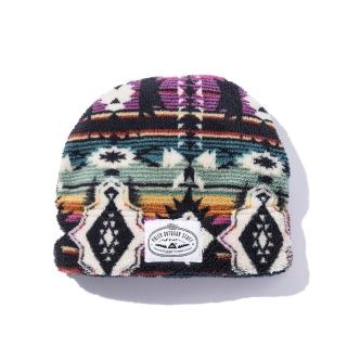 【POLER STUFF】日本限定 BOA FLEECE BEANIE 拚色絨毛帽(紫色)