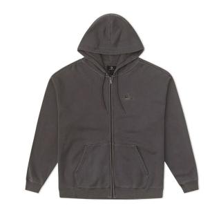 【CONVERSE】SNEAKER PATCH FZ HOODIE 連帽外套 男女 灰黑(10027113-A01)