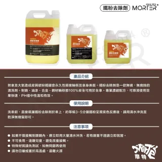 【MorTer】鐵粉去除劑-1L大桶+噴灌(去除車漆鐵粉 去除輪框 鋼圈鐵粉 鋼圈劑 軟化 煞車皮)