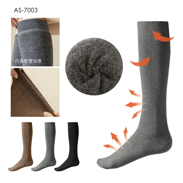 【AREXSPORT】重磅加厚保暖防寒機能羊毛中筒襪(羊毛襪 防寒襪 小腿襪 壓力襪 登山襪 保暖襪 中筒襪)