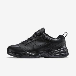 【NIKE 耐吉】Air Monarch IV 男 休閒鞋 運動 復古 老爹鞋 厚底 緩震 皮革 全黑(415445-001)