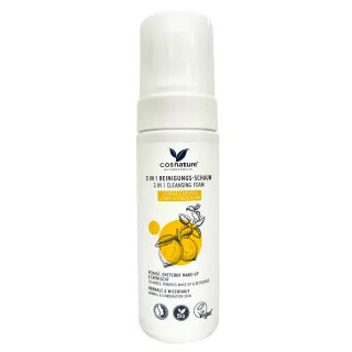 【德國植萃 cosnature】檸檬香蜂草控油潔顏慕斯150ml(天然認證 角質代謝 淨化毛孔 保濕亮白 泡沫綿密)
