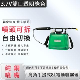 【克萊仕】8L肩負式電動噴霧器 伸縮長桿 電動出水(打藥機 噴霧器 噴灑器 農用澆花消毒農藥電動噴壺)