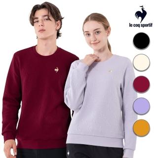 【LE COQ SPORTIF 公雞】官方直營 休閒經典圓領T恤 男女款-5色-LWU21325 LWU22325