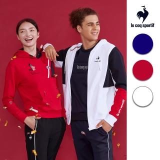 【LE COQ SPORTIF 公雞】休閒經典連帽T恤 男女款-3色-LWU23331