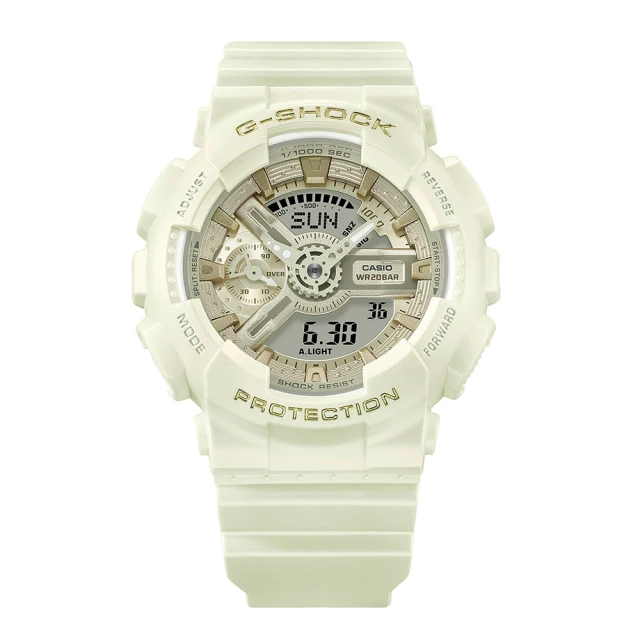 CASIO 卡西歐 G-SHOCK WOMEN 女款系列/45mm/珠光米白(GMA-S110ST-7A)