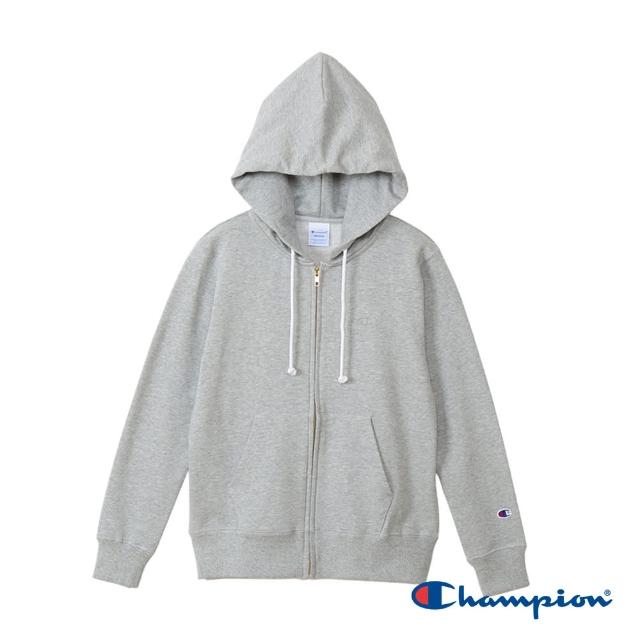 【Champion】官方直營-BASIC 棉質刺繡C標寬版連帽外套-女(4色可選)