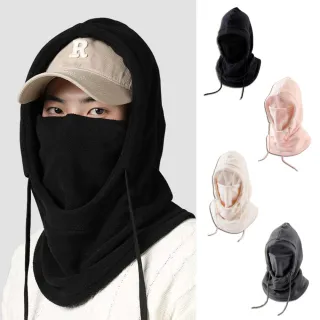 【FUN HOUSE】冬季防寒保暖頭套 圍脖 保暖帽 脖圍 冬帽 面罩 圍巾 防寒帽 頭套 機車防寒保暖帽