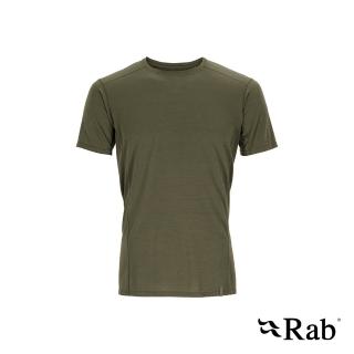 【RAB】Syncrino Base Tee 羊毛混紡排汗衣 男款 橄欖綠 #QBL30