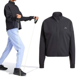 【adidas 愛迪達】Pacer W Jacket 女款 黑色 運動 休閒 拉鍊 口袋 訓練 梭織 立領 外套 IW8167