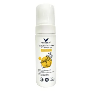 【德國植萃 cosnature】檸檬香蜂草控油潔顏慕斯150ml(天然認證 角質代謝 淨化毛孔 保濕亮白 泡沫綿密)