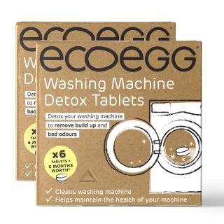 【英國 ECOEGG】洗衣洗碗機槽清潔錠(一盒6錠裝 X 2)