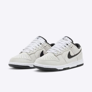 【NIKE 耐吉】運動鞋 休閒鞋 女鞋 男鞋 W NIKE DUNK LOW SE 灰白 黑 雙勾 麂皮(HV1800101)