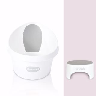 【Shnuggle】月亮澡盆MAX+多用途增高凳(大寶寶洗澡首選 兒童椅凳)