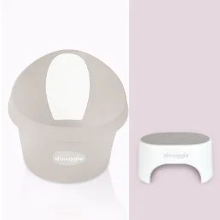 【Shnuggle】月亮澡盆MAX+多用途增高凳(大寶寶洗澡首選 兒童椅凳)