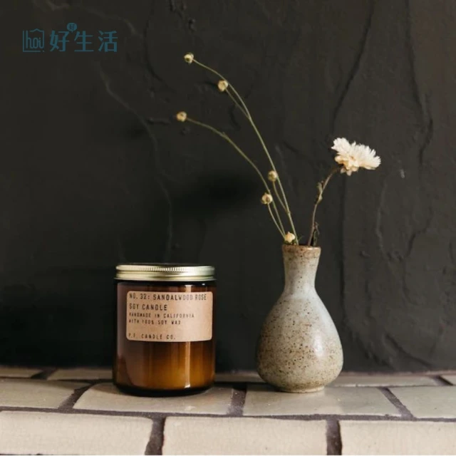 hoi! 好好生活 P.F. CANDLE CO.手工香氛蠟燭7.2oz檀香玫瑰