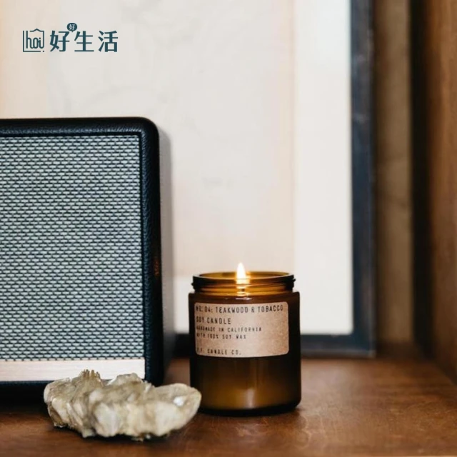 hoi! 好好生活 P.F. CANDLE CO.手工香氛蠟燭7.2oz柚木菸草