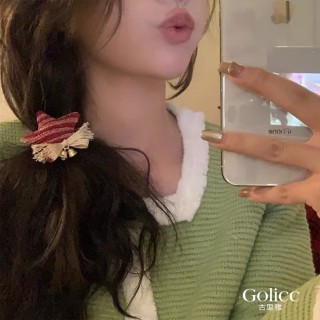 【Golicc】髮夾 聖誕 飾品 耶誕 星星(618 七夕 情人節 生日 髮飾 頭飾 鯊魚夾 抓夾 禮物)