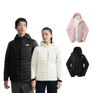 【The North Face 官方旗艦】出國首選-冬季必備-保暖羽絨外套/三合一外套(多款任選)