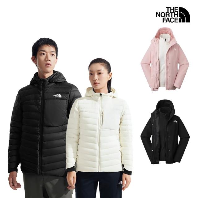 【The North Face 官方旗艦】出國首選-冬季必備-保暖羽絨外套/三合一外套(多款任選)