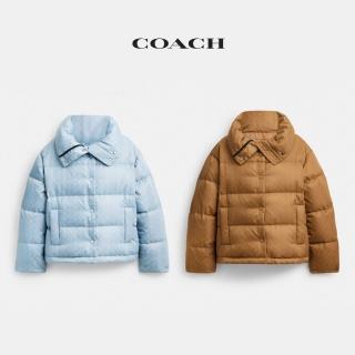 【COACH】蔻馳官方直營 尼龍經典Logo 短版羽絨外套-多色可選(CV411)