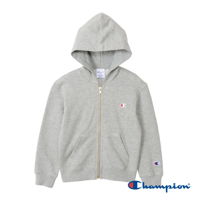【Champion】官方直營-經典款刺繡LOGO連帽運動保暖外套-男女童裝(6色)