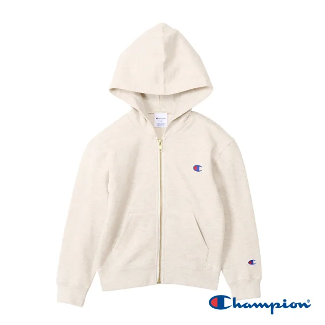 【Champion】官方直營-經典款刺繡LOGO連帽運動保暖外套-男女童裝(6色)