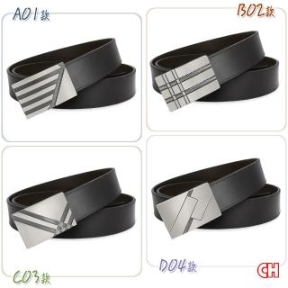 【CH-BELT 銓丞皮帶】男用皮帶 穩重正式 男紳士皮帶休閒腰帶(多款-黑)