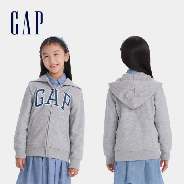 【GAP】兒童裝 Logo印花/刷毛連帽外套-多款可選(646082&657348)