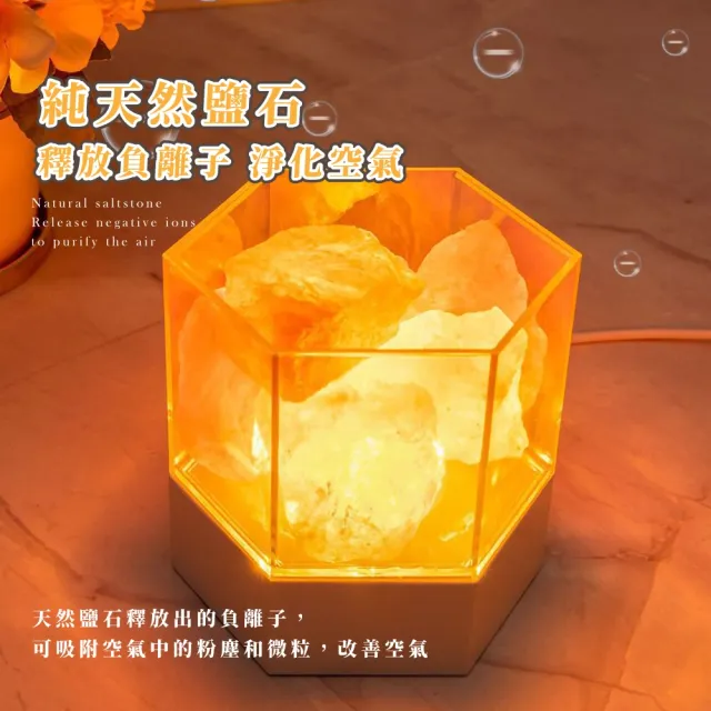 【浪漫柔光】北歐風天然鹽石香薰燈(淨化 能量 鹽燈 夜燈 香氛 精油 薰香 擴香 負離子 癒 開運擺飾 暖燈)