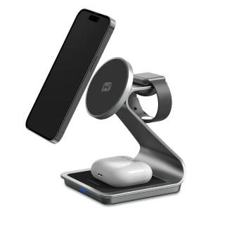 【hoda】PM01 16.5W 三合一磁吸無線充電座(iPhone/AirPods/Apple Watch)