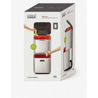 【Joseph Joseph】官方拆封福利品 totem Max 60L 聰明分類垃圾桶 URBAN GREY