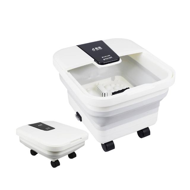 【勳風】PTC陶瓷加熱石墨烯滾輪摺疊泡腳機/足浴機/GHF-K5785(紅光/氣泡/草藥盒)