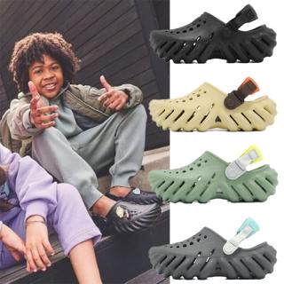 【Crocs】洞洞鞋 Echo Clog K 中童 小朋友 波波小克駱格 涼拖鞋 卡駱馳 單一價(208190308)