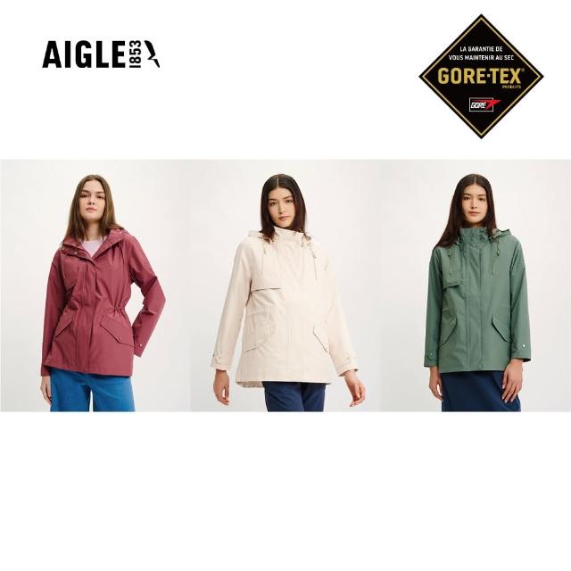 【AIGLE】女 GORE-TEX 防水透氣外套AG-4P233 3色(女外套 防水透氣外套 Goretex)