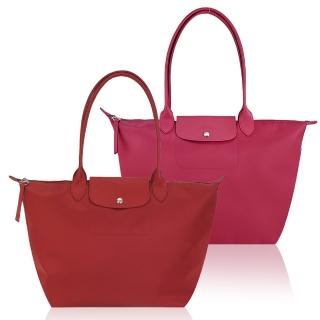 【LONGCHAMP】LE PLIAGE NEO系列新款厚尼龍長把肩背水餃包(大/多色選)