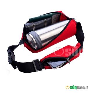 【Osun】2入組-魔術隱形腰包、霹靂腰揹包 一大袋一小袋(路跑登山出國旅遊/CE158A)