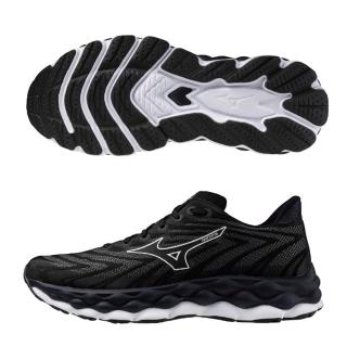 【MIZUNO 美津濃】慢跑鞋 男鞋 運動鞋 緩震 黑白 J1GC240252