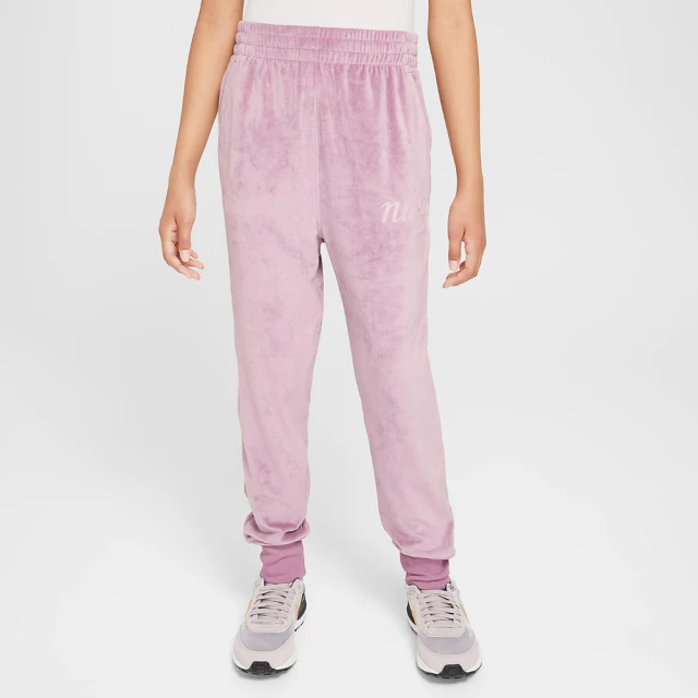 NIKE 耐吉 長褲 童裝 大童 女童 運動褲 加絨 G NSW PANT COZY 粉 FZ5589-523