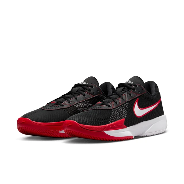 NIKE 耐吉 籃球鞋 男鞋 運動鞋 包覆 緩震 AIR ZOOM G.T. CUT ACADEMY EP 黑紅 FB2598-008