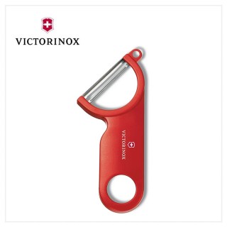 【VICTORINOX 瑞士維氏】削皮器/紅(7.6073)