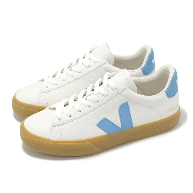 VEJA 休閒鞋 Campo Chromefree Leather 女鞋 白 藍 皮革 膠底 經典 小白鞋(CP0503645A)