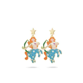 【Les Nereides】翻玩十二宮-射手座耳環