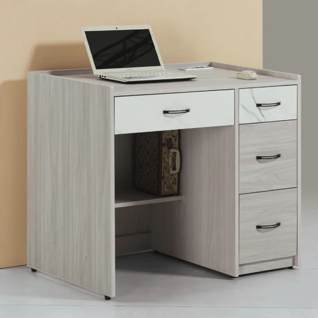 寶德家居 北歐風輕書桌100CM D00388(書桌 桌子 