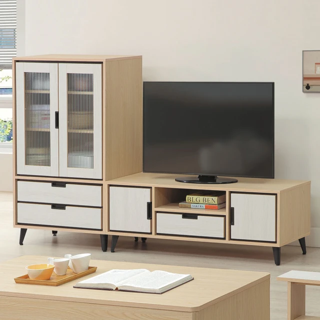 MUNA 家居 灰橡色5尺石面電視櫃/B132(電視櫃 櫥櫃